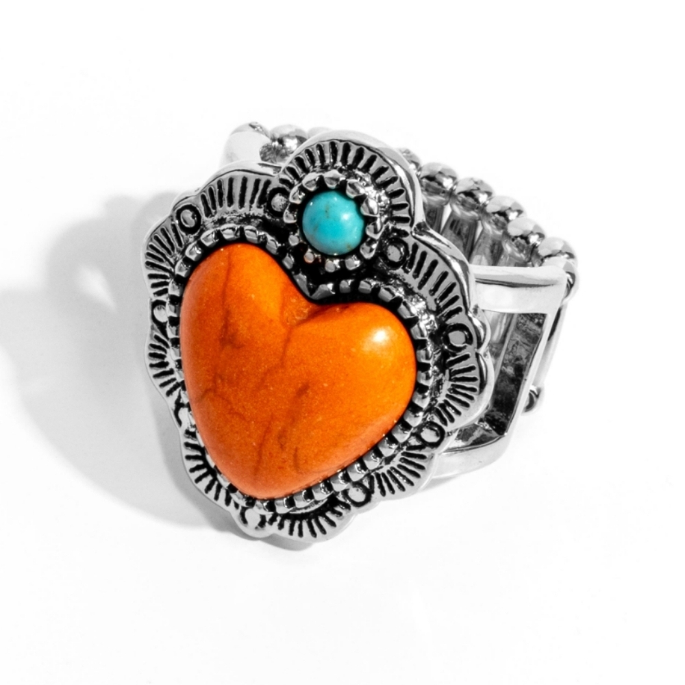 Texas Ranger Orange Ring 💍 🍊 SALE Stretchy Sz 6-10